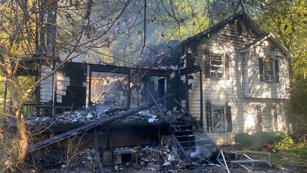 The house was 50 percent compromised when firefighters arrived.