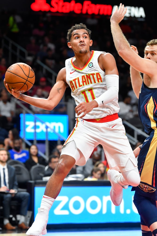 Photos: Hawks host Pelicans in preseason opener