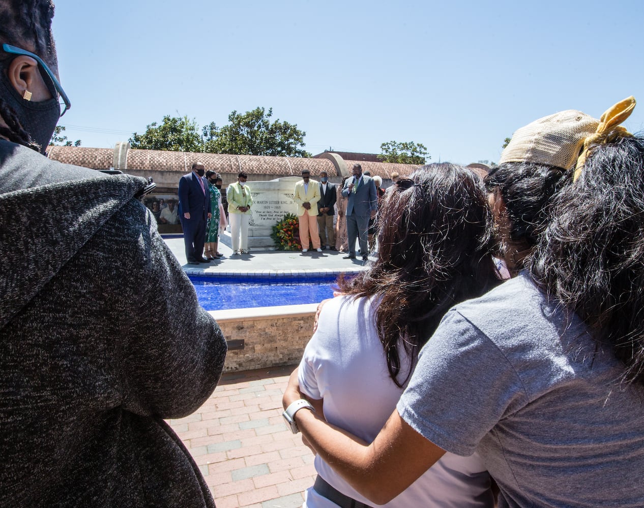 wreath-laying at MLK tomb on 53 anniversary of his death