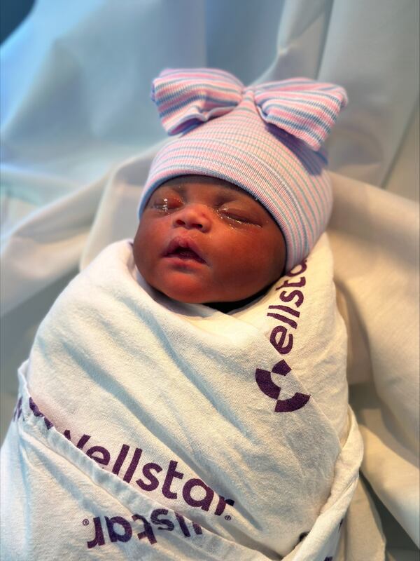 Genesis Murry was the first baby of 2025 born at Wellstar Cobb Medical Center.