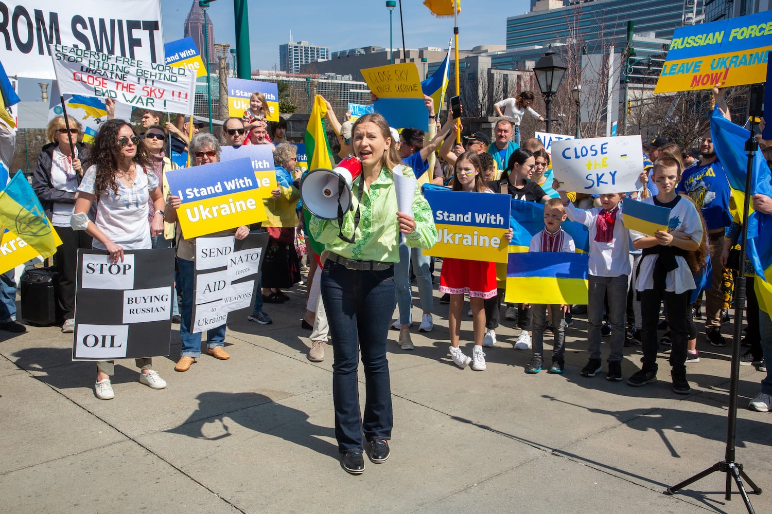 Stand with Ukraine Rally in Atlanta 

