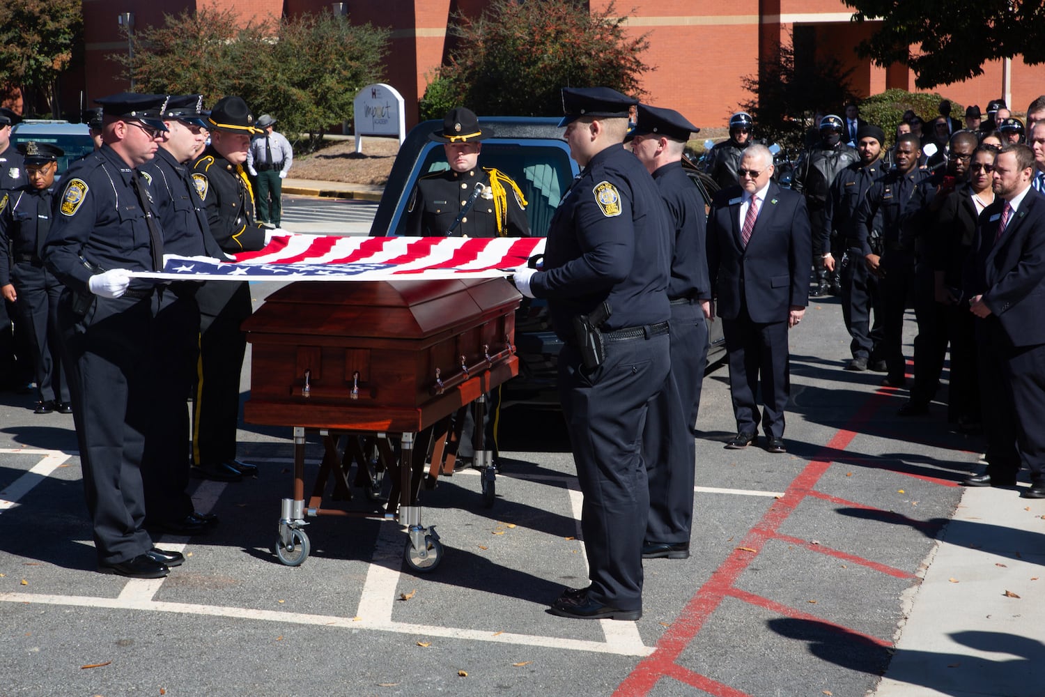 funeral service for Officer Paramhans Desai