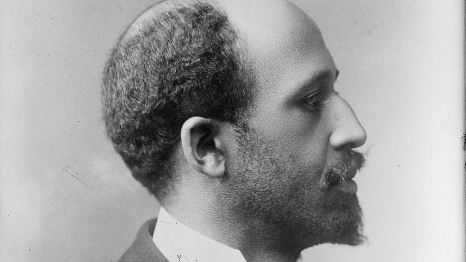 A portrait of W.E.B. Du Bois from 1904, when he was a professor at Atlanta University. The Atlanta Constitution often reported on the professor's activities, and first mentioned him as a Harvard student in 1890.