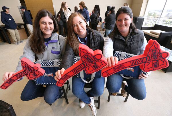 The Boden triplets, (from left) Lauren, Stephanie and Allison, have played softball, baseball and golf all through high school, college and medical school, but their athletic careers may slow down as they enter their first year of residency. CURTIS COMPTON / CCOMPTON@AJC.COM