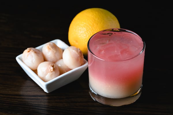 O-Ku's sweet and tart Pucker Up gets its soft sweetness from lychee fruit. / Courtesy of O-Ku