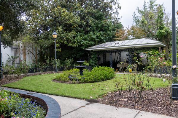 The Fragrant Garden is nestled inside Forsyth Park in Savannah. The National Park Service revamped the nomination process for National History Landmark status last year and the park has yet to gain the designation. (Katelyn Myrick for the AJC)