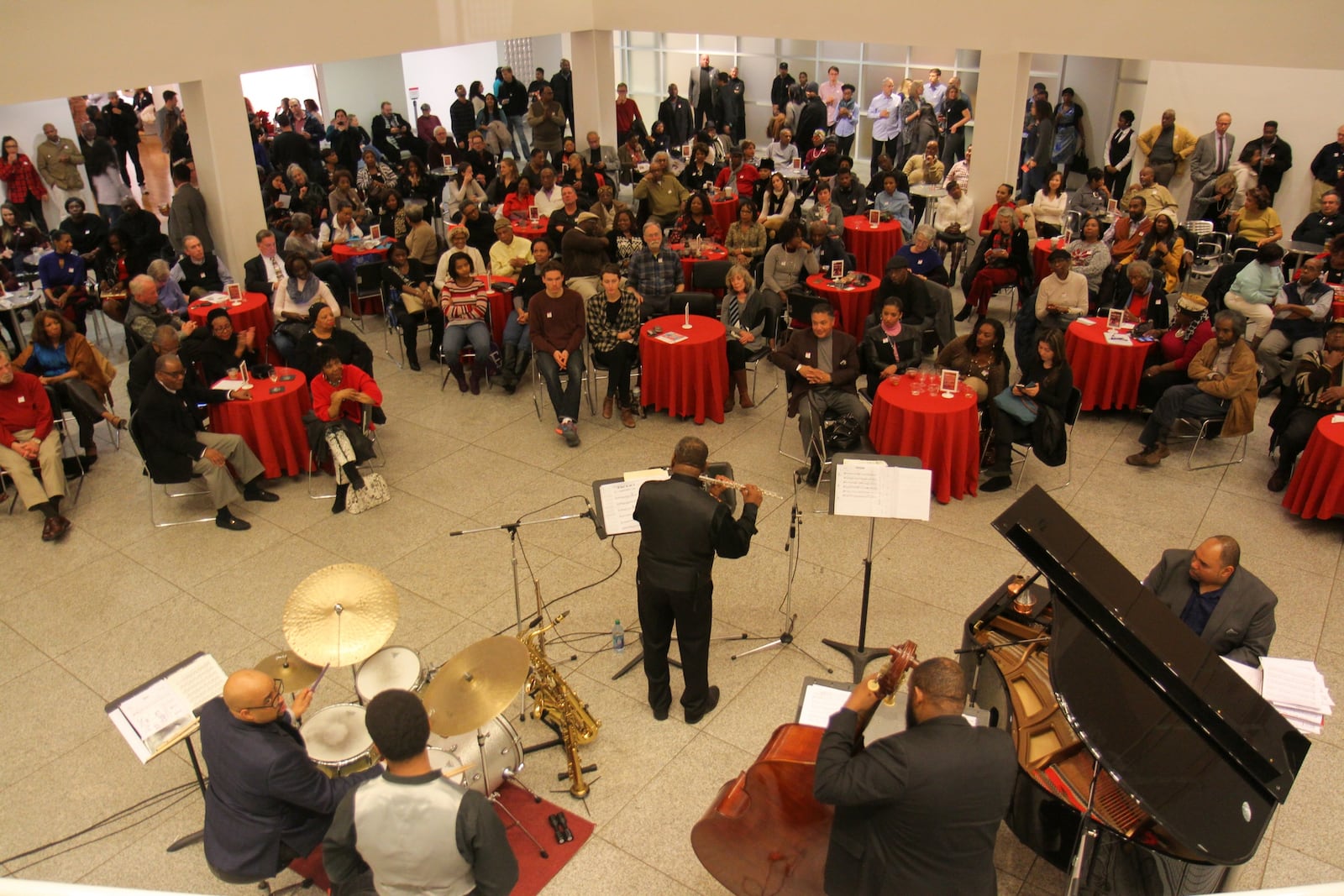 Guests enjoy cocktails, live jazz and artworks on view at the High Museum of Art’s Friday Jazz events. CONTRIBUTED BY HIGH MUSEUM OF ART