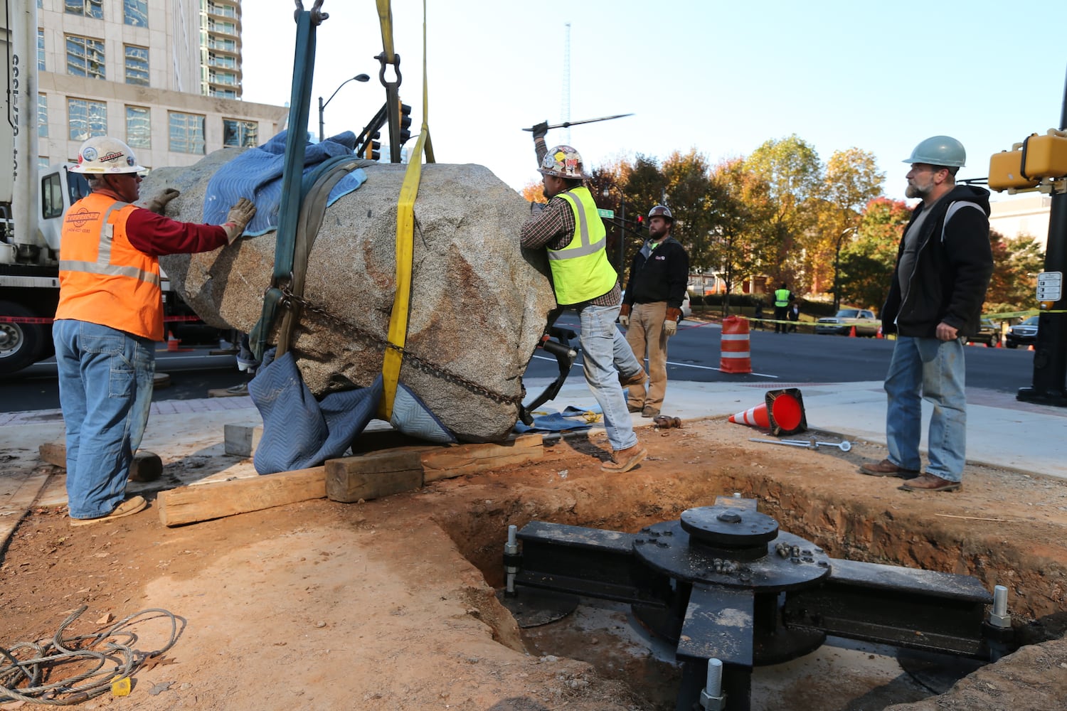 Art installation on Peachtree Street