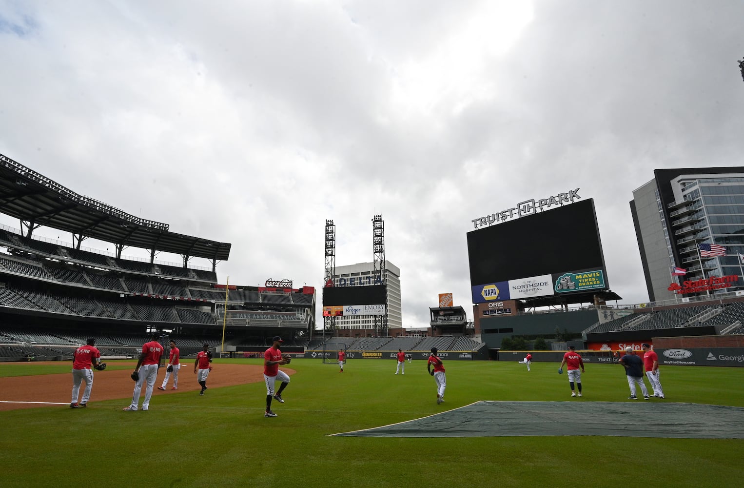 Braves playoff workout photo