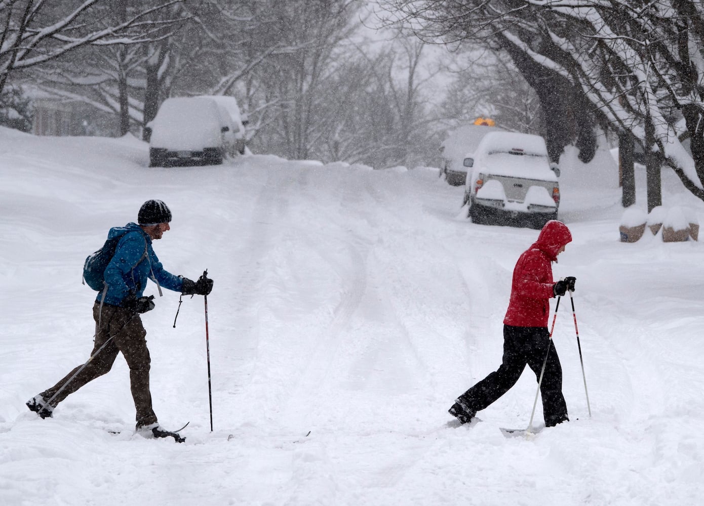 Photos: Winter storm blankets South in snow, ice