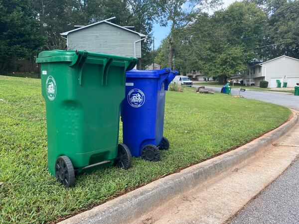 Residents in Stone Mountain's Pepperwood neighborhood say DeKalb County's sanitation trucks have been mixing trash and recycling together. Courtesy of Sara Gregory