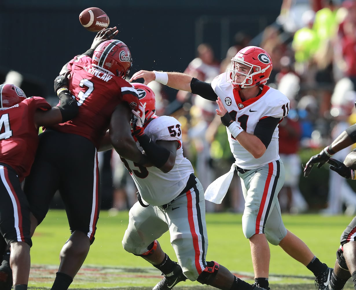 Photos: Bulldogs pull away from South Carolina