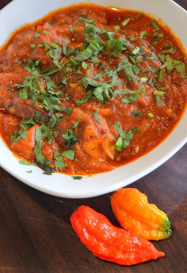 Naga Morich at Ruchi Bangladeshi restaurant in Chamblee. “Naga is the Bangladeshi pepper. It’s the most spicy pepper you will ever try,” owner Amit Shapta says proudly. 