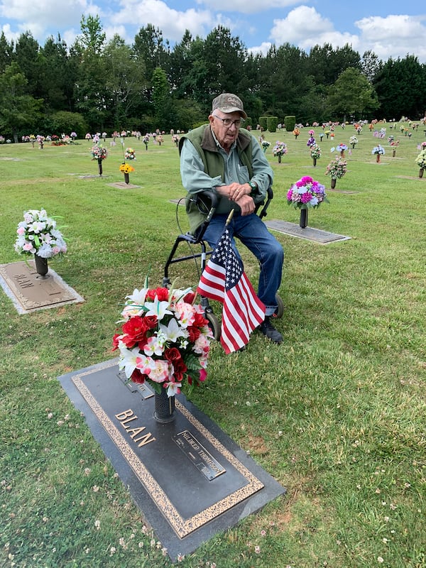 Robert Blan has visited his wife's grave at Broadlawn Cemetery nearly every day since she passed 11 years ago.
(Courtesy of Robin and Vinci Blan)