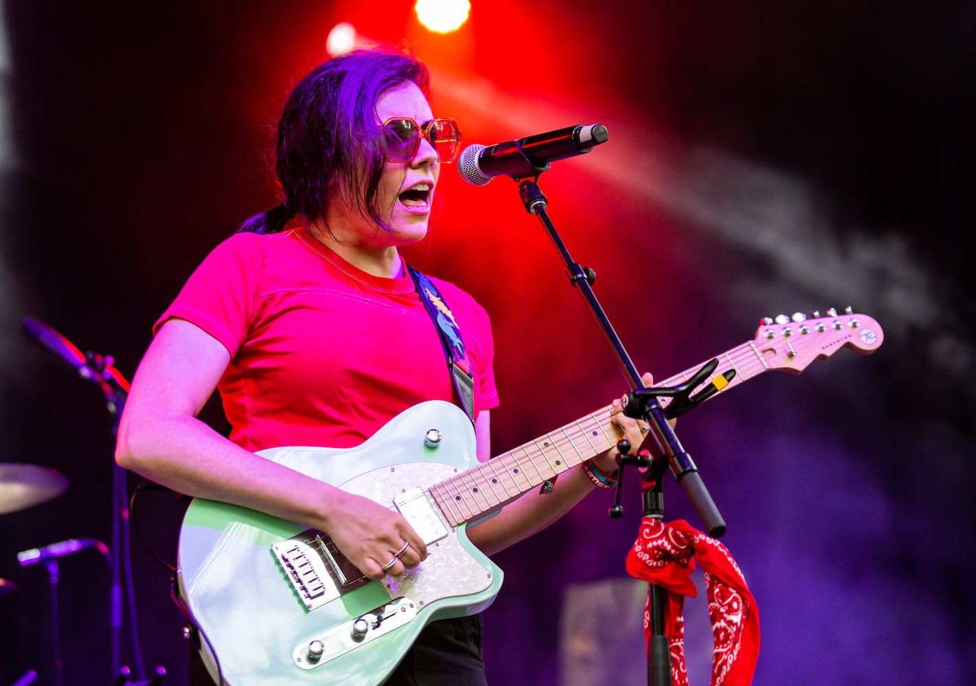 Illuminati Hotties perform on the Criminal Records stage on the first day of the Shaky Knees Music Festival at Atlanta's Central Park on Friday, May 5, 2023. (RYAN FLEISHER FOR THE ATLANTA JOURNAL-CONSTITUTION)