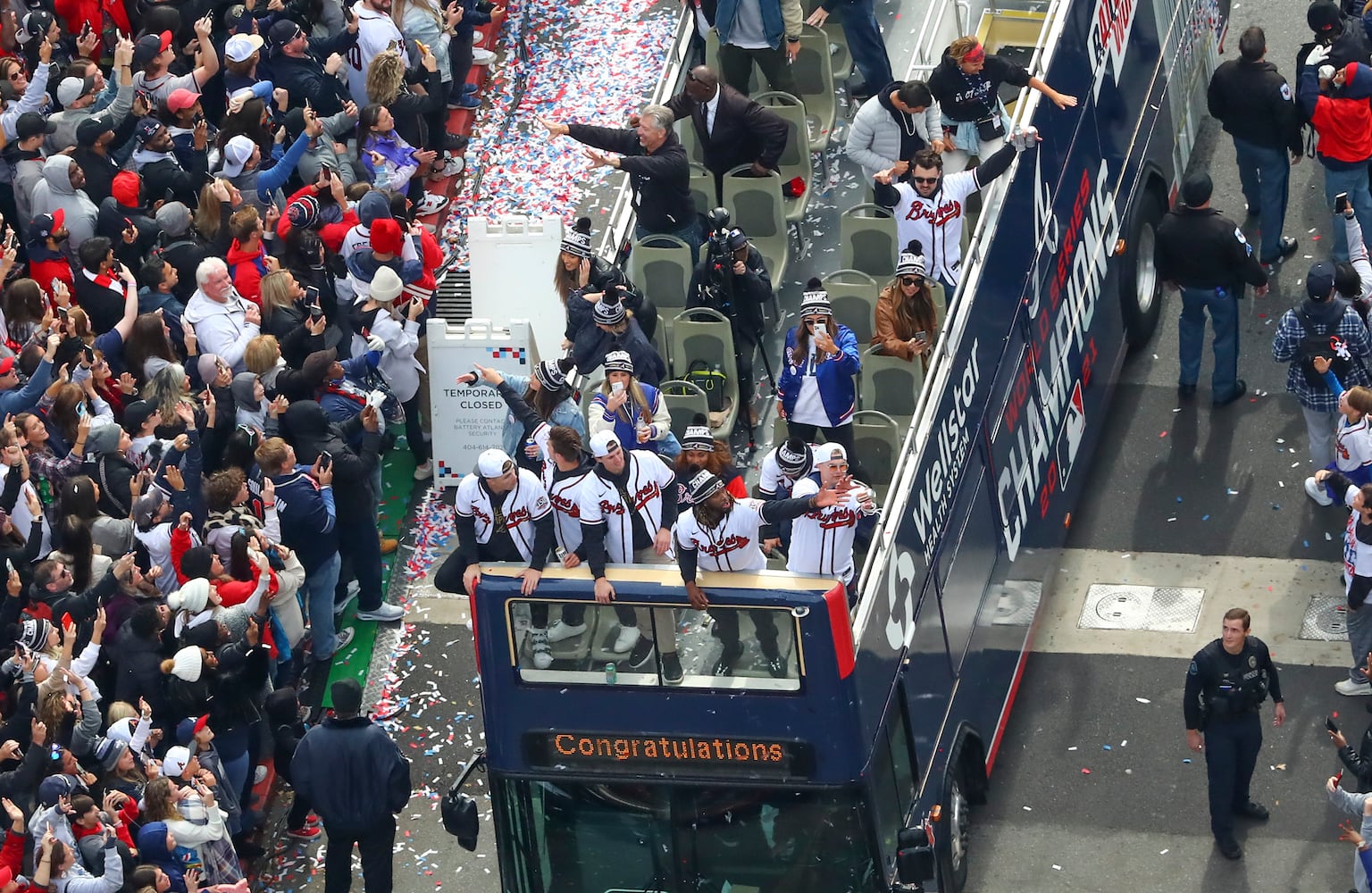 Braves baseball parade