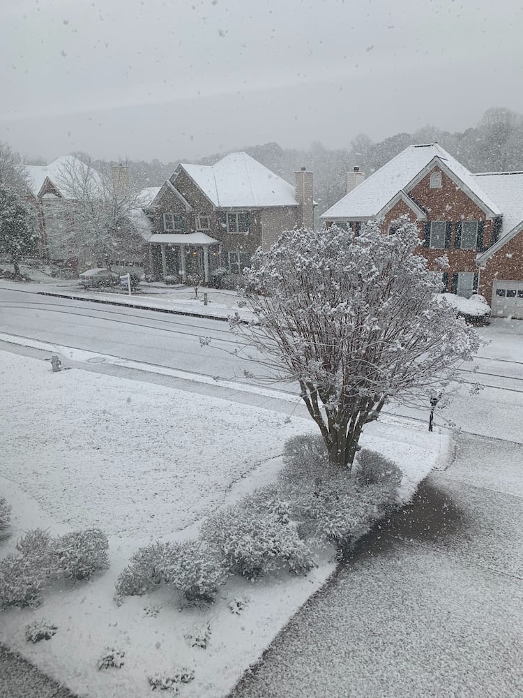 PHOTOS: Snow scenes in metro Atlanta, North Georgia