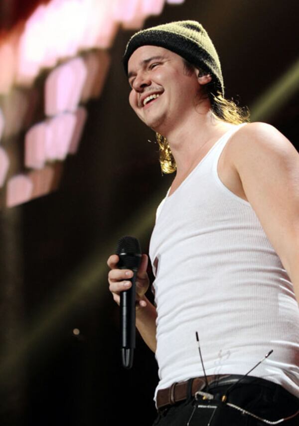 Lukas Graham takes in the sold out crowd at Philips Arena. Photo: Robb Cohen Photography & Video /www.RobbsPhotos.com