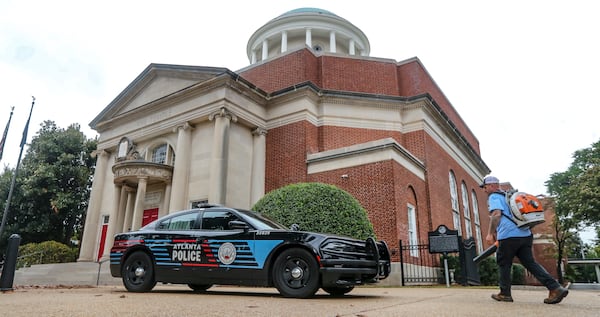 October 12, 2023 Atlanta: Georgia’s religious communities, schools and police are boosting security amid the violent conflict spreading in the Middle East, where hundreds of people have been killed and injured following Hamas’s deadly surprise attack on Israel. (John Spink / John.Spink@ajc.com) 