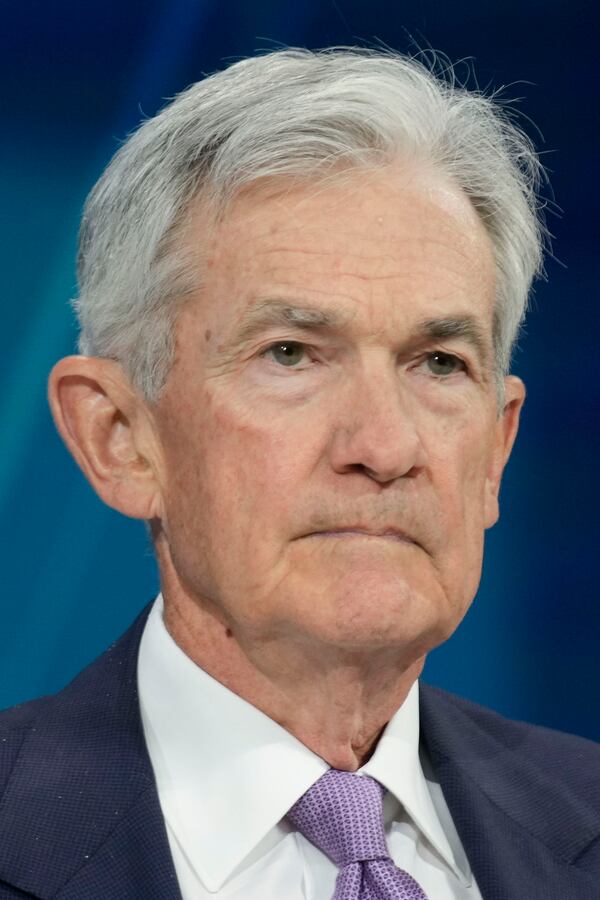 Federal Reserve chair Jerome Powell speaks at the DealBook Summit in New York, Wednesday, Dec. 4, 2024. (AP Photo/Seth Wenig)