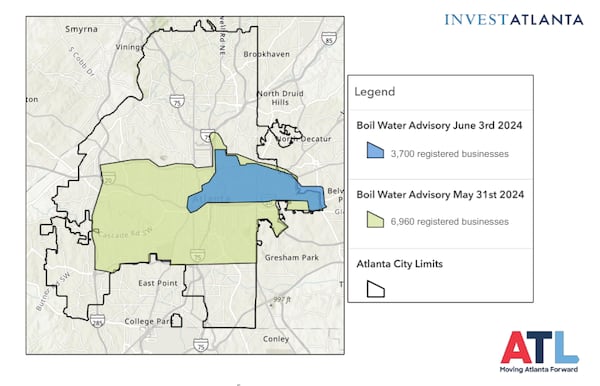 Thousands of businesses suffered financial losses during the six days that Atlanta residents were under a boil water advisory.