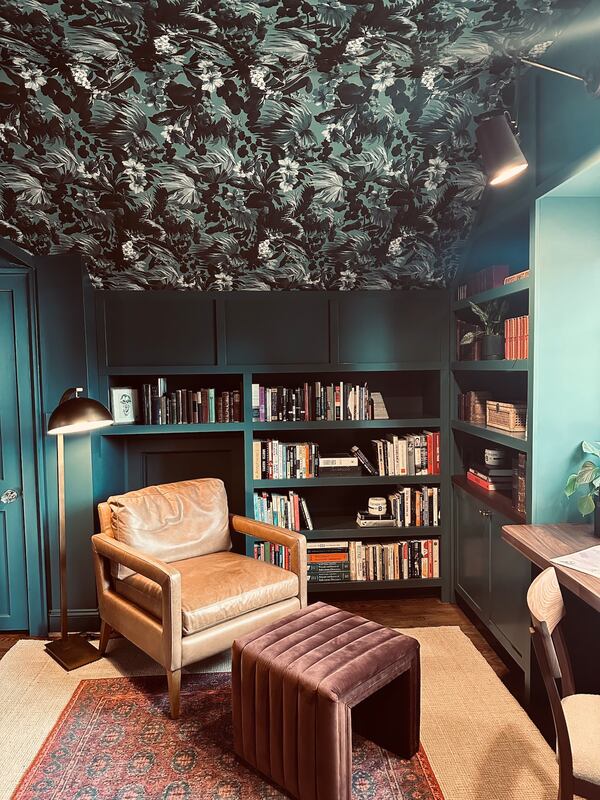 Gabriela Eisenhart recommends creating a little breathing room on shelves when you have a "library heavy" collection of books.
(Courtesy of Silo Studio Design)