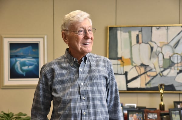 Bernie Marcus in his office at the Marcus Foundation in Atlanta, a few months before he died.