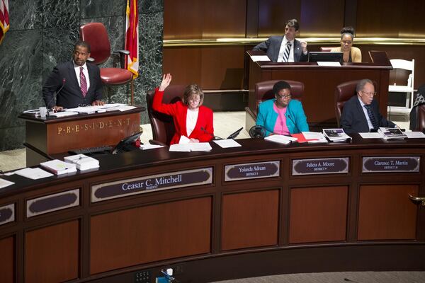 The Atlanta City Council in session at Atlanta City Hall on Monday, December 4, 2017. ALYSSA POINTER/ALYSSA.POINTER@AJC.COM