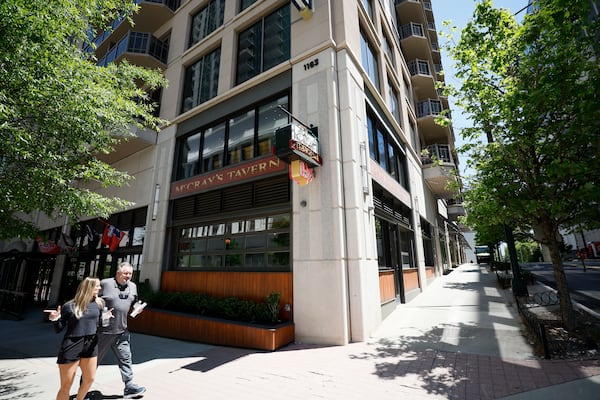 McCray’s restaurant is seen across the street from the Hospital medical building in Midtown Atlanta, the day after a gunman killed one person and injured four more. Thursday, May 4, 2023.



Miguel Martinez /miguel.martinezjimenez@ajc.com