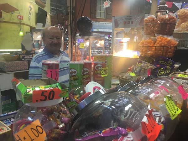 Juan Patino, who sells snacks in a small booth in Plaza Fiesta, said he is not afraid. He came here from Mexico in 1987 looking for work and says he is now a U.S. citizen. So is his wife and three of his children, while four children are in Mexico. The majority of Hispanics who come to the U.S., he said, come here for work, like him. 