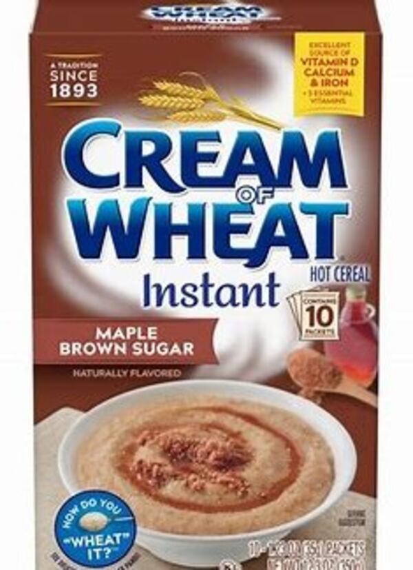 Cream of Wheat Maple Brown Sugar instant hot cereal comes in single-serve packets that you can easily prepare in the microwave.