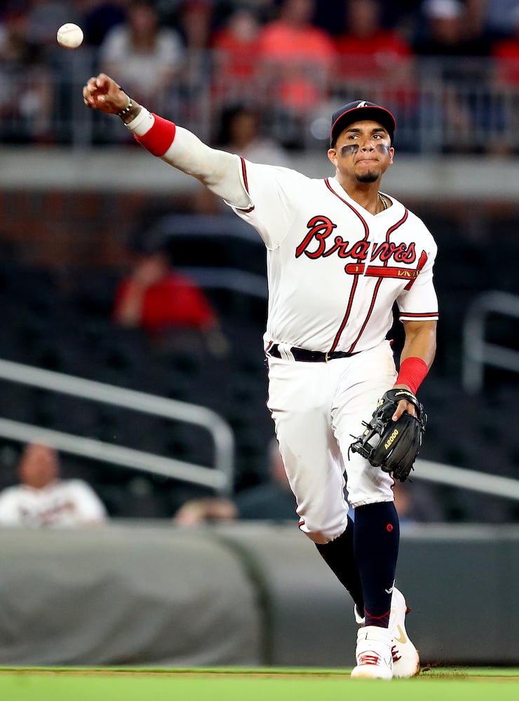 Photos: Julio Teheran gives up 3 homers in loss to Padres