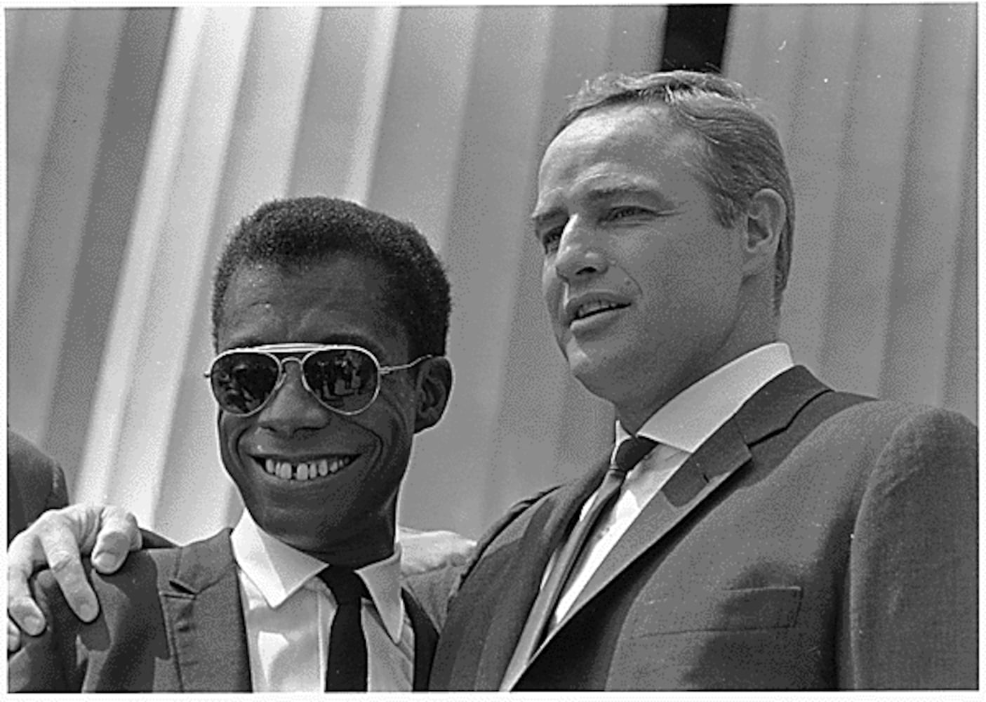 James Baldwin and Marlon Brando 1963