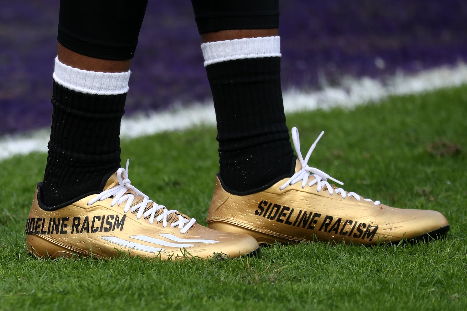 NFL players wear unique cleats