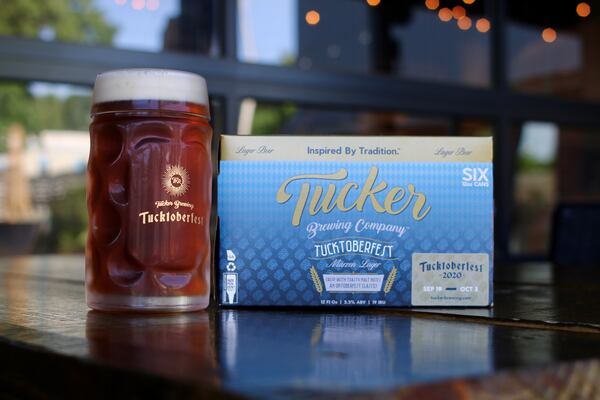 Tucktoberfest märzen lager is available from Tucker Brewing Co. Courtesy of Tucker Brewing Co.