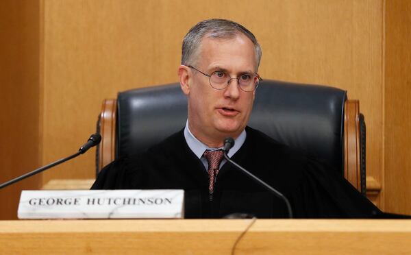 April 26, 2019 - Lawrenceville -  Judge George Hutchinson calls the court into session.  Hutchinson ruled that Tiffany Moss was competent to stan trial. Bob Andres / bandres@ajc.com