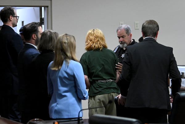 Colt Gray leaves the courtroom during his first appearance before Barrow County Superior Court Judge Currie Mingledorff at Barrow County Courthouse Superior Court on Sept. 6, 2024, in Winder. The 14-year-old accused of fatally shooting two teachers and two students at Apalachee High School. (Hyosub Shin/AJC)