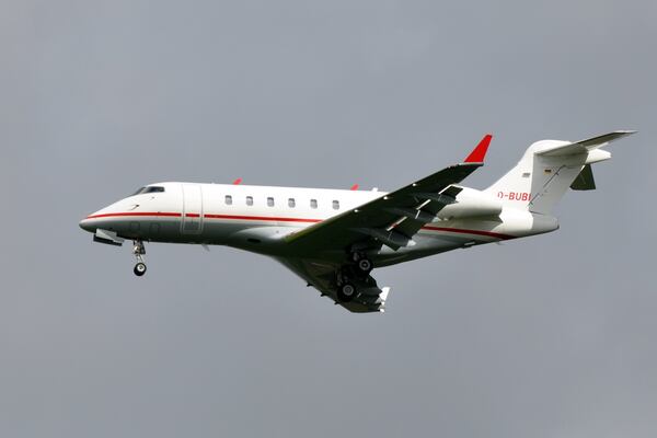 A Bombardier BD-100-1A10 Challenger 300, which is similar to the one recently bought by Kelly Loeffler. 
PHOTO: ERIC SALARD