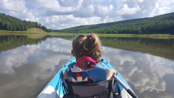 "This is a picture of my daughter as we kayaked on Shavers Lake, Snowshoe Mountain, WV in July of 2019," wrote Don Redmond.