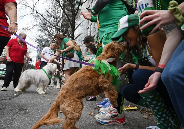 Atlanta St. Patrick's Parade on Saturday started at the corner of 15th and Peachtree streets and continued south to 5th Street.