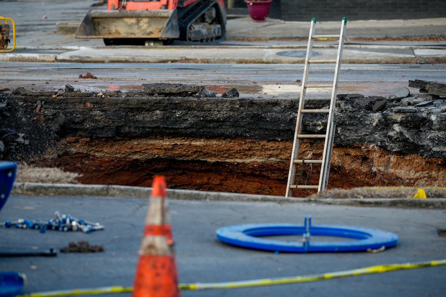 DeKalb broken water main Jan. 15, 2025