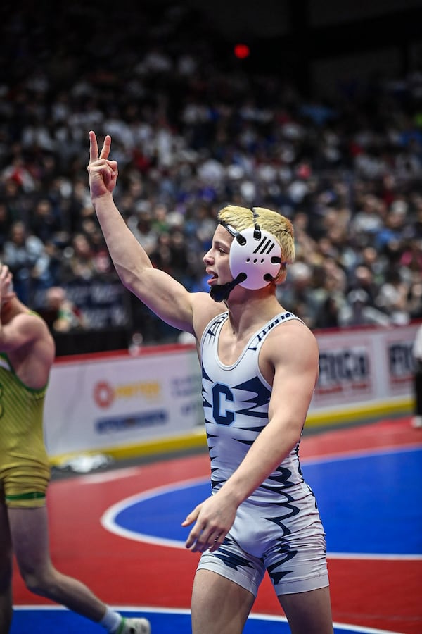 Bradley Patterson is a two-time state champion at Camden County at 120 pounds.