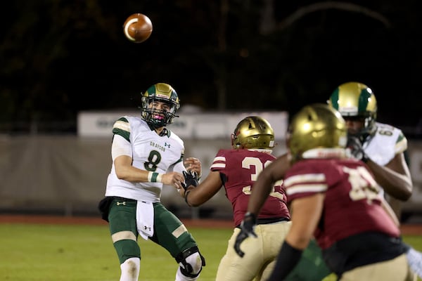 Grayson quarterback Jake Garcia (8) had three TD passes in Friday's big win over Brookwood.