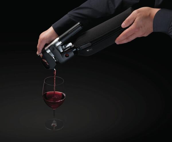 The Coravin device displaces wine with neutral gass and allows wine lovers to enjoy a taste or a whole glass while preserving the remainder of the bottle.