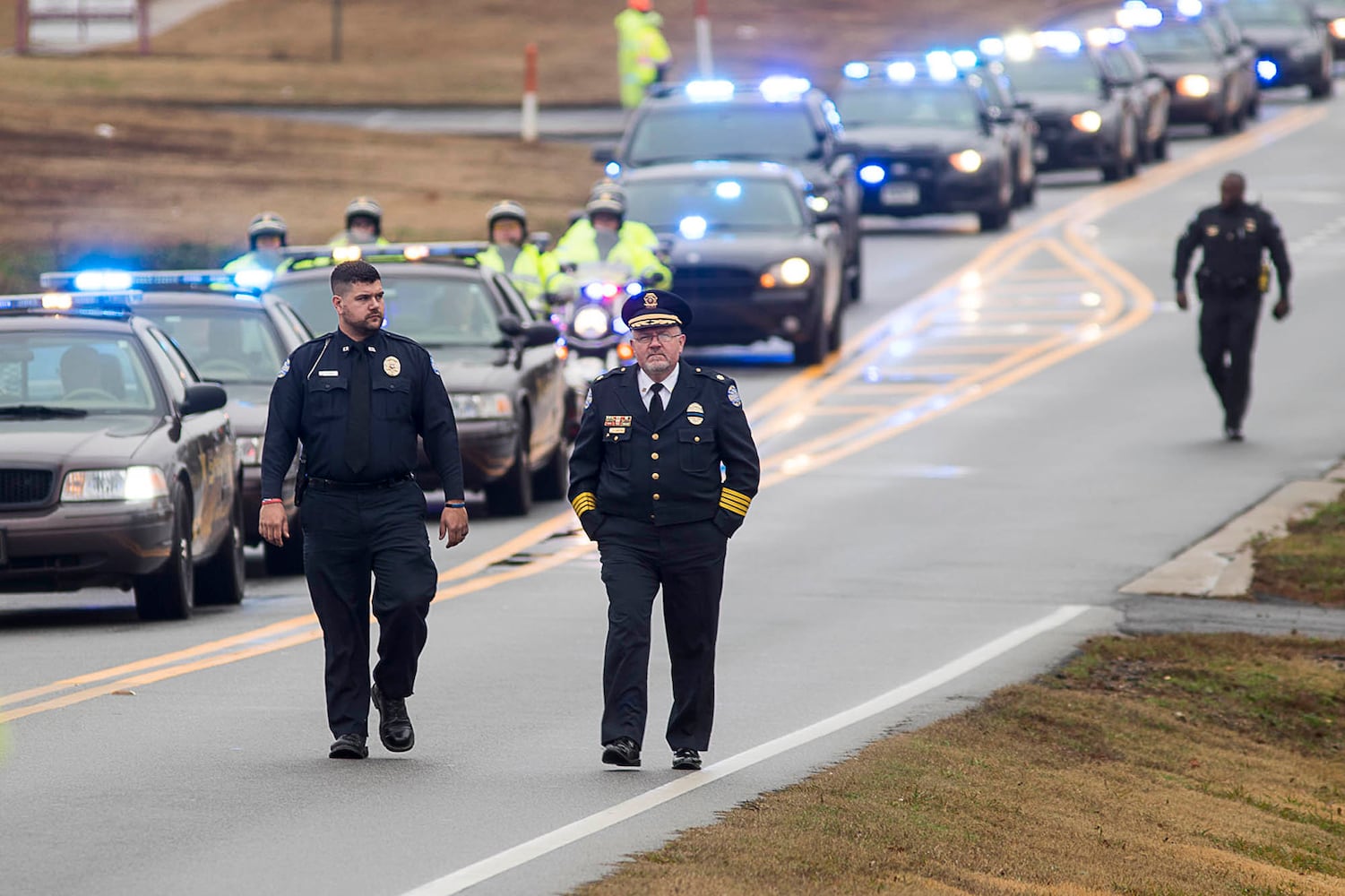 Photos: The funeral for Henry officer Michael Smith