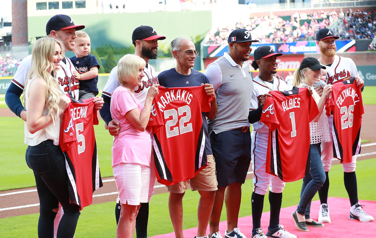 Photos: Braves’ All-Stars come home