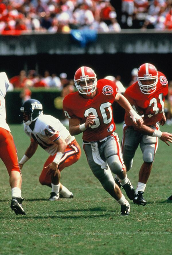 Will Muschamp was a safety at Georgia from 1991–94.