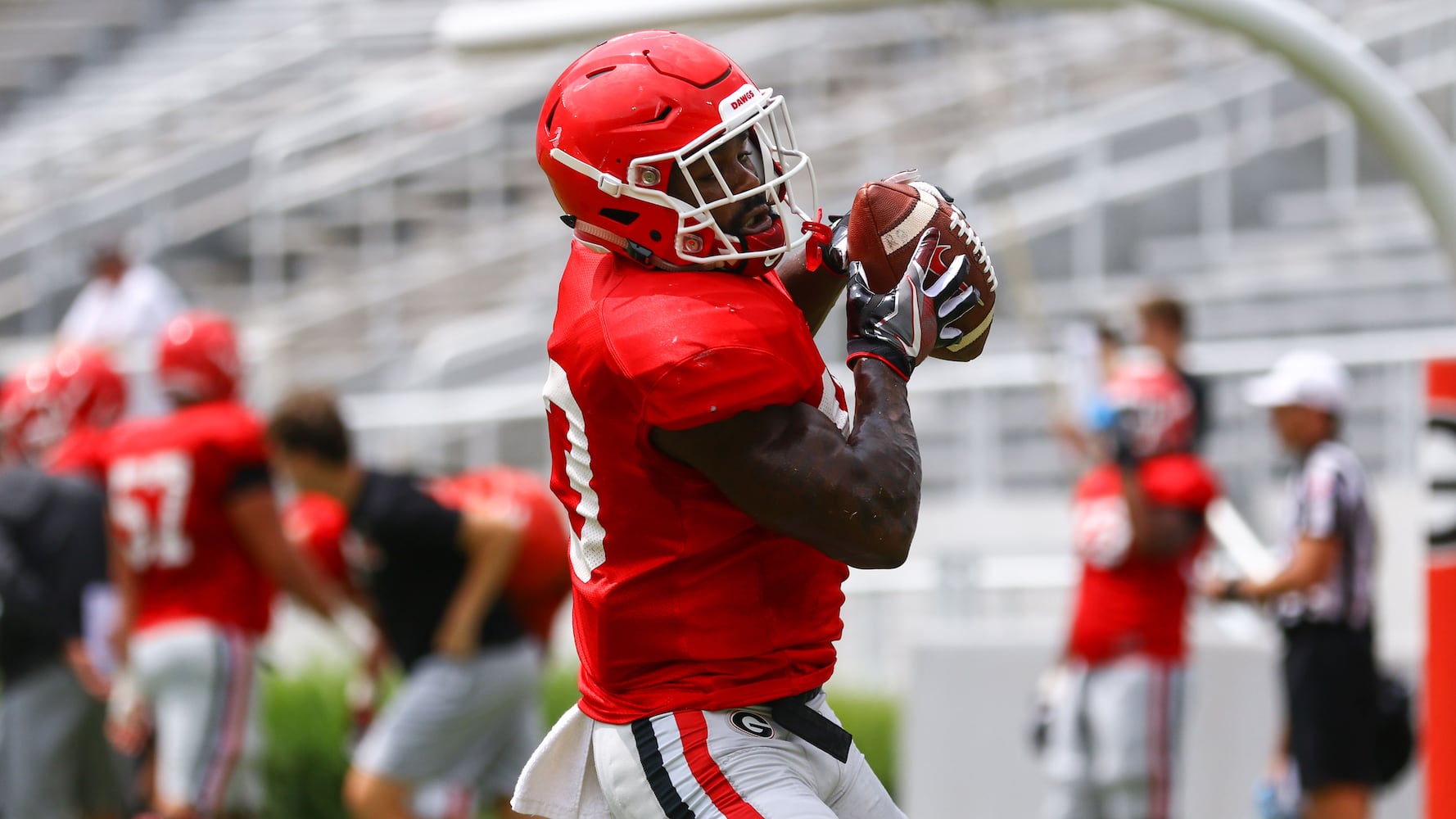 Georgia Bulldogs practice