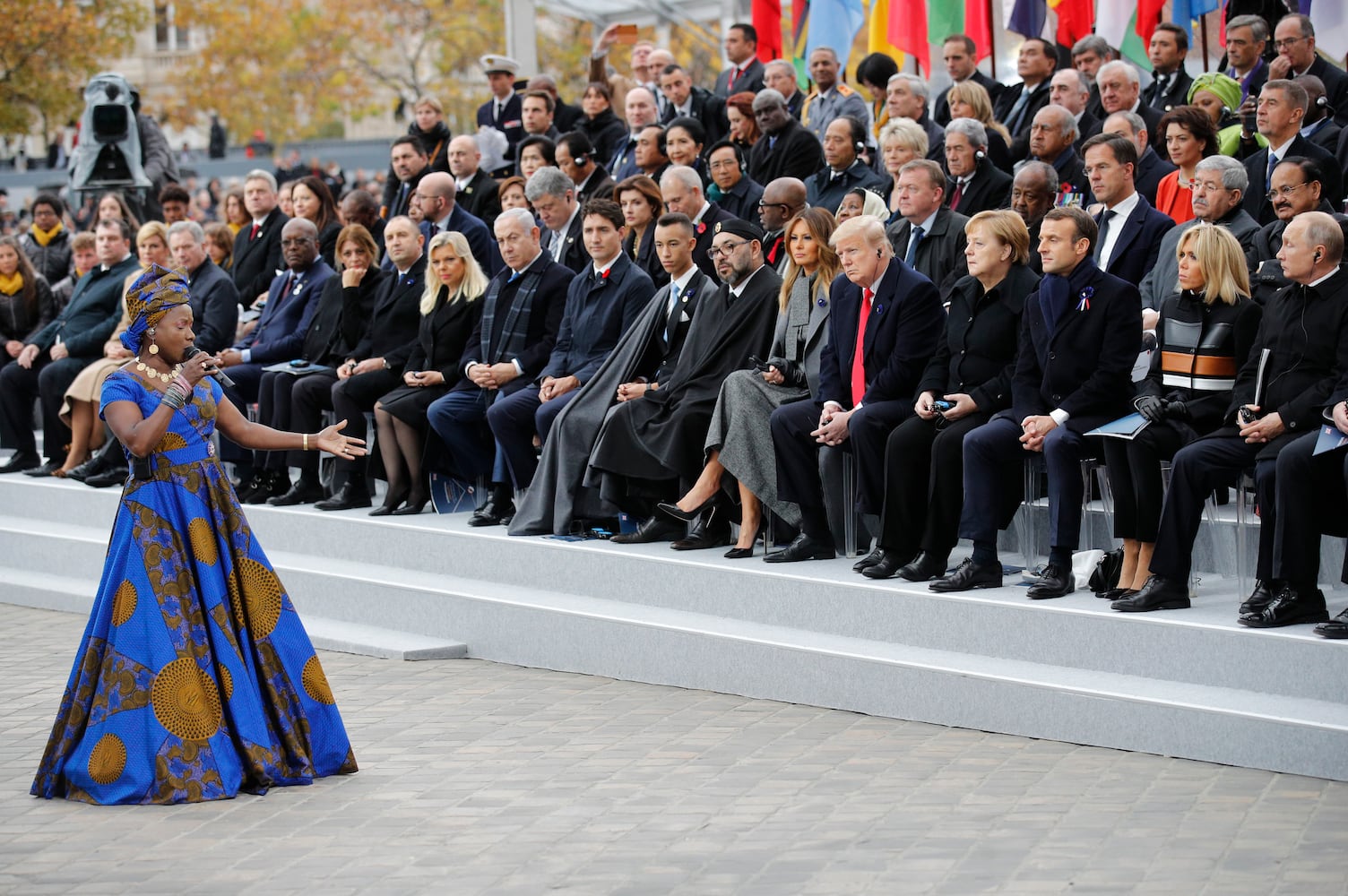 Photos: Trump, world leaders mark 100 years since World War I armistice