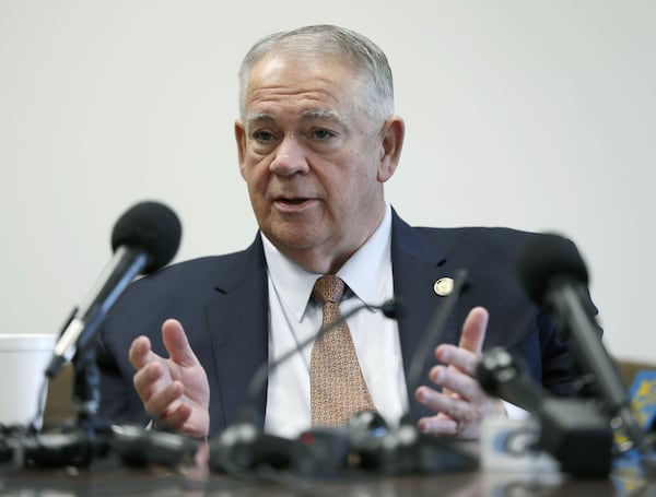 Georgia House Speaker David Ralston during his annual pre-session press conference on Jan. 10, 2019. 